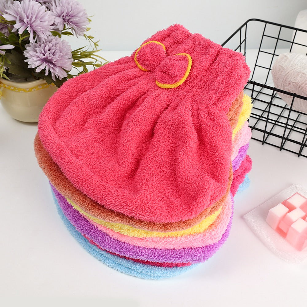 Pack of 2 - Soft Microfiber Flower Cap Towel for Women